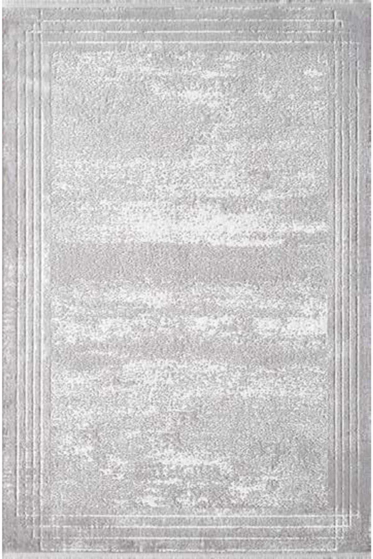 Royal Halı Lootus L018A Krem 10 mm Viskon Toz Tutmaz Yıkanabilir Kalın Kaymaz Lateks Taban Dikdörtgen Makine Dokuma Salon Halısı 120x120 cm