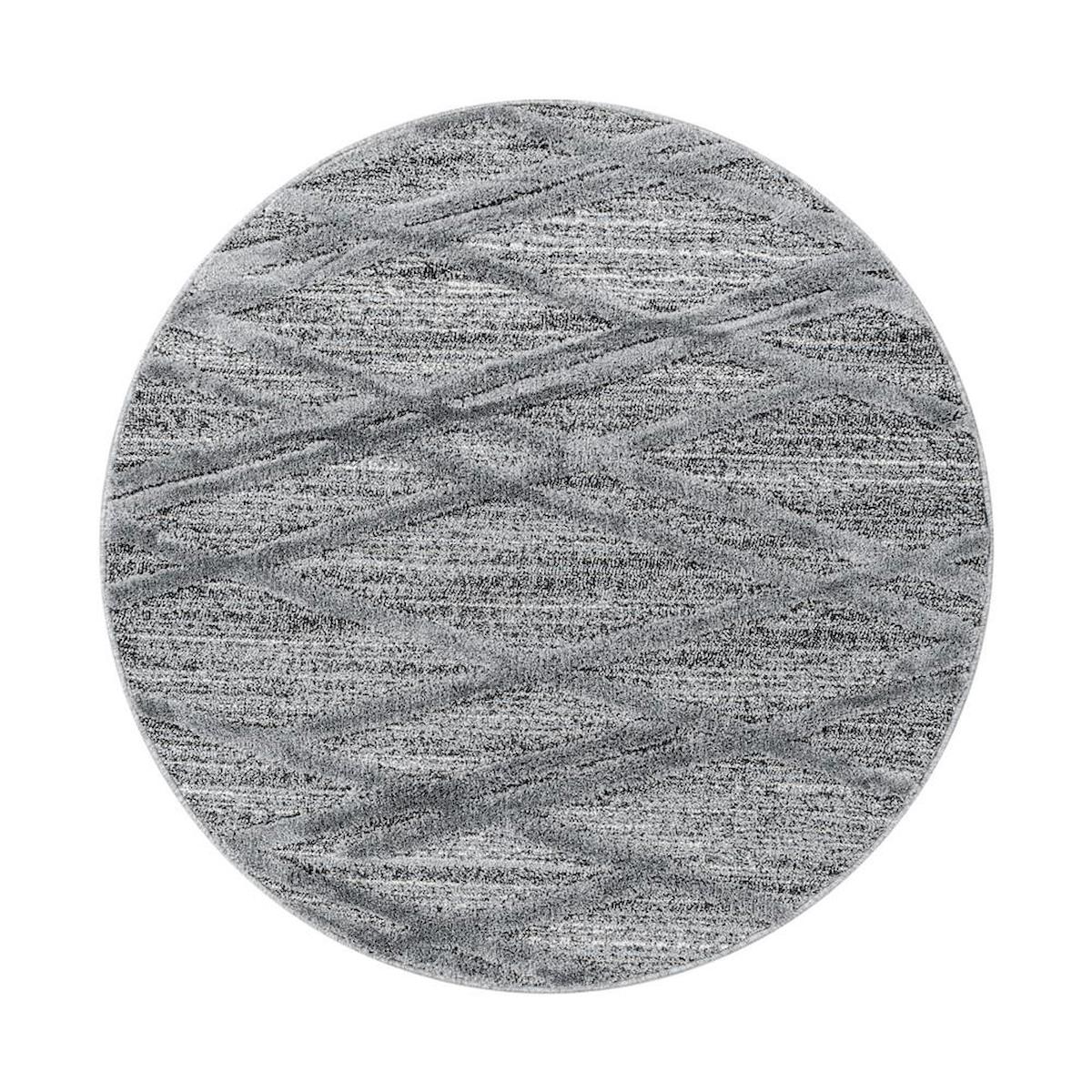Carpettex Gri 20 mm Polipropilen Antialerjenik Yıkanabilir Kalın Kaymaz Taban Üç Boyutlu Dikdörtgen Makine Dokuma Antre-Salon-Yatak Odası Halısı 200x300 cm