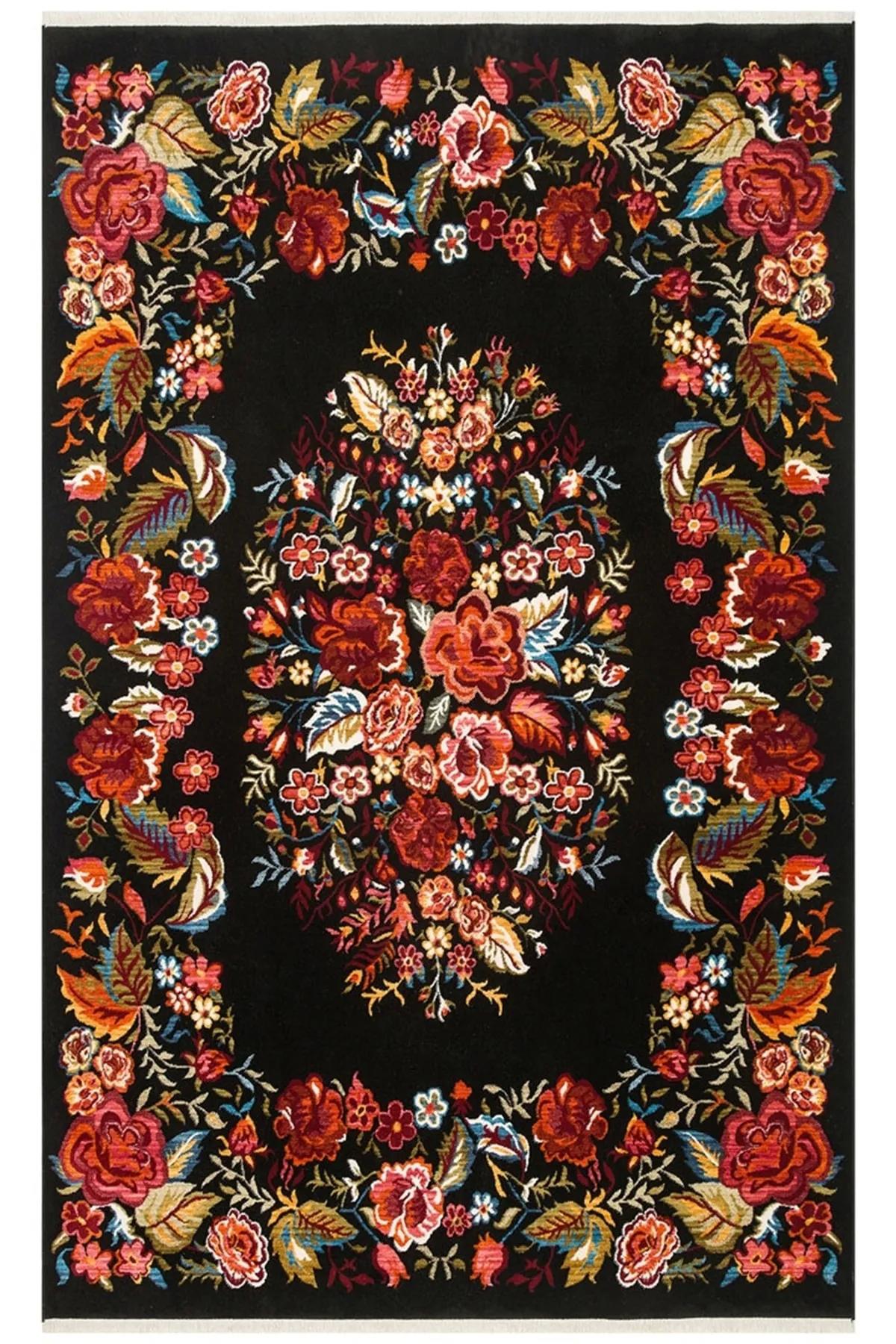 Eko Halı Pietra PTA10 Krem 0.7 mm Akrilik Silinebilir Yıkanabilir İnce Kaymaz Dikdörtgen Makine Dokuma Oturma Odası-Salon Halısı 200x290 cm
