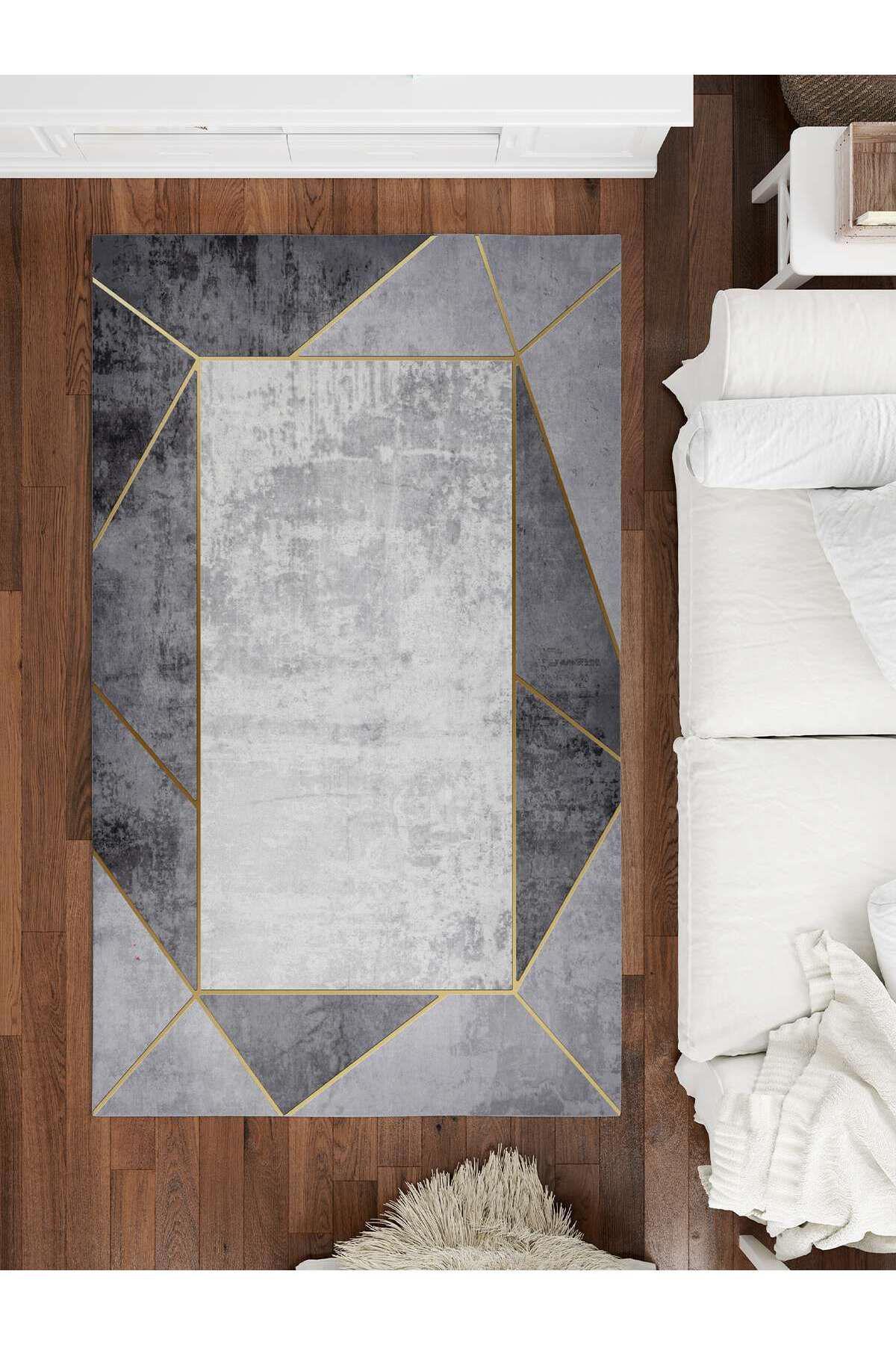 İnspira Krem 12 mm Polyester Antibakteriyel-Leke Tutmaz-Toz Tutmaz Yıkanabilir Orta Kaymaz Dot Taban Dikdörtgen Makine Dokuma Oturma Odası-Salon Halısı 80x200 cm