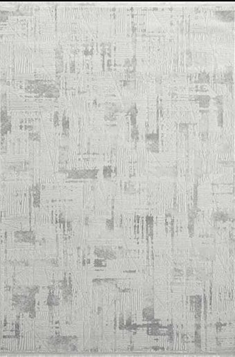 Flora Halı Silver 6931A Krem 6 mm Akrilik Silinebilir Yıkanabilir Orta Dikdörtgen Makine Dokuma Salon Halısı 200x290 cm