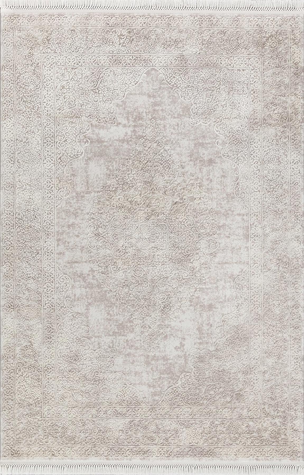 Flora Halı Ayşıl 1716A Çok Renkli 11 mm Akrilik-Bambu Silinebilir Yıkanabilir Dikdörtgen Makine Dokuma Salon Halısı 160x230 cm