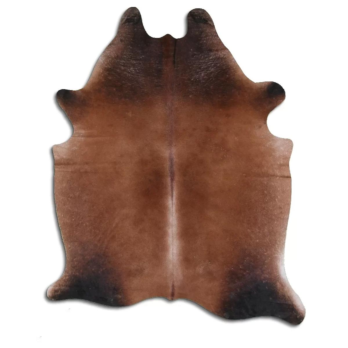 Fiesta Leather Art 66097 Krem 51 mm Deri Toz Tutmaz Yıkanabilir İnce Kaymaz Deri Taban Oval Makine Dokuma Salon Halısı 180x180 cm