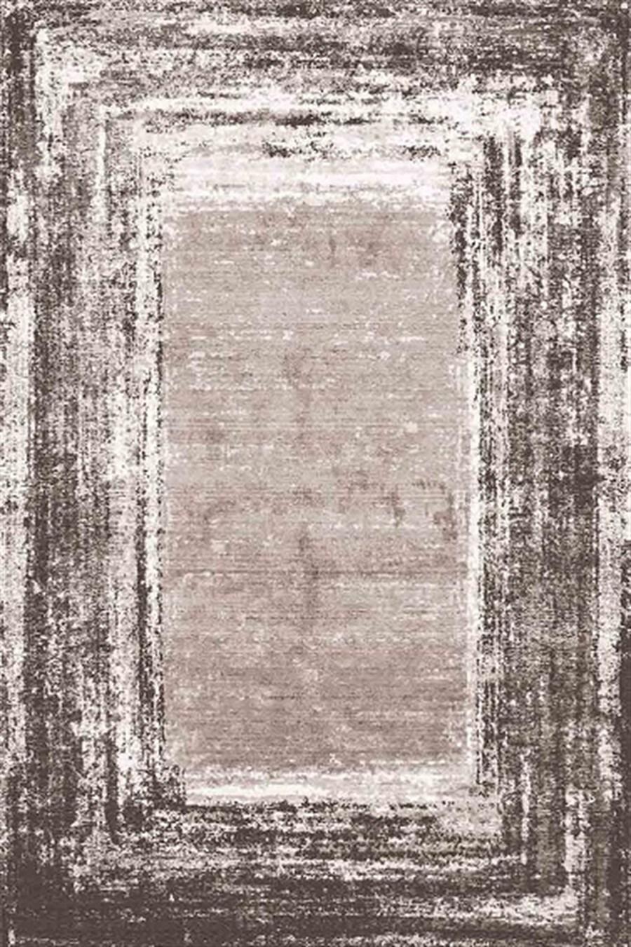 Kreasyon Halı Pandora 2764 Vizon 5 mm Polyester Yıkanabilir İnce Kaymaz Pamuk Taban Dikdörtgen Makine Dokuma Salon Halısı 160x300 cm