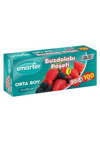 Smarter Orta Buz Dolabı Poşeti 5x20 Adet