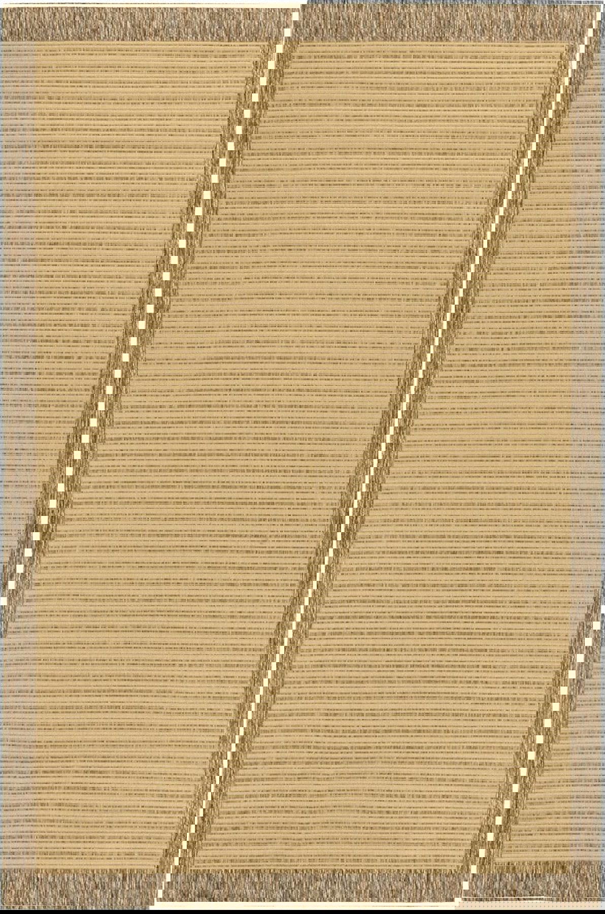 Tuğra Halı Asia AS4 Bej 4 mm Polyester Hav Tutmaz-Toz Tutmaz Yıkanabilir İnce Kaymaz Dikdörtgen İç ve Dış Mekan Halısı 180x300 cm