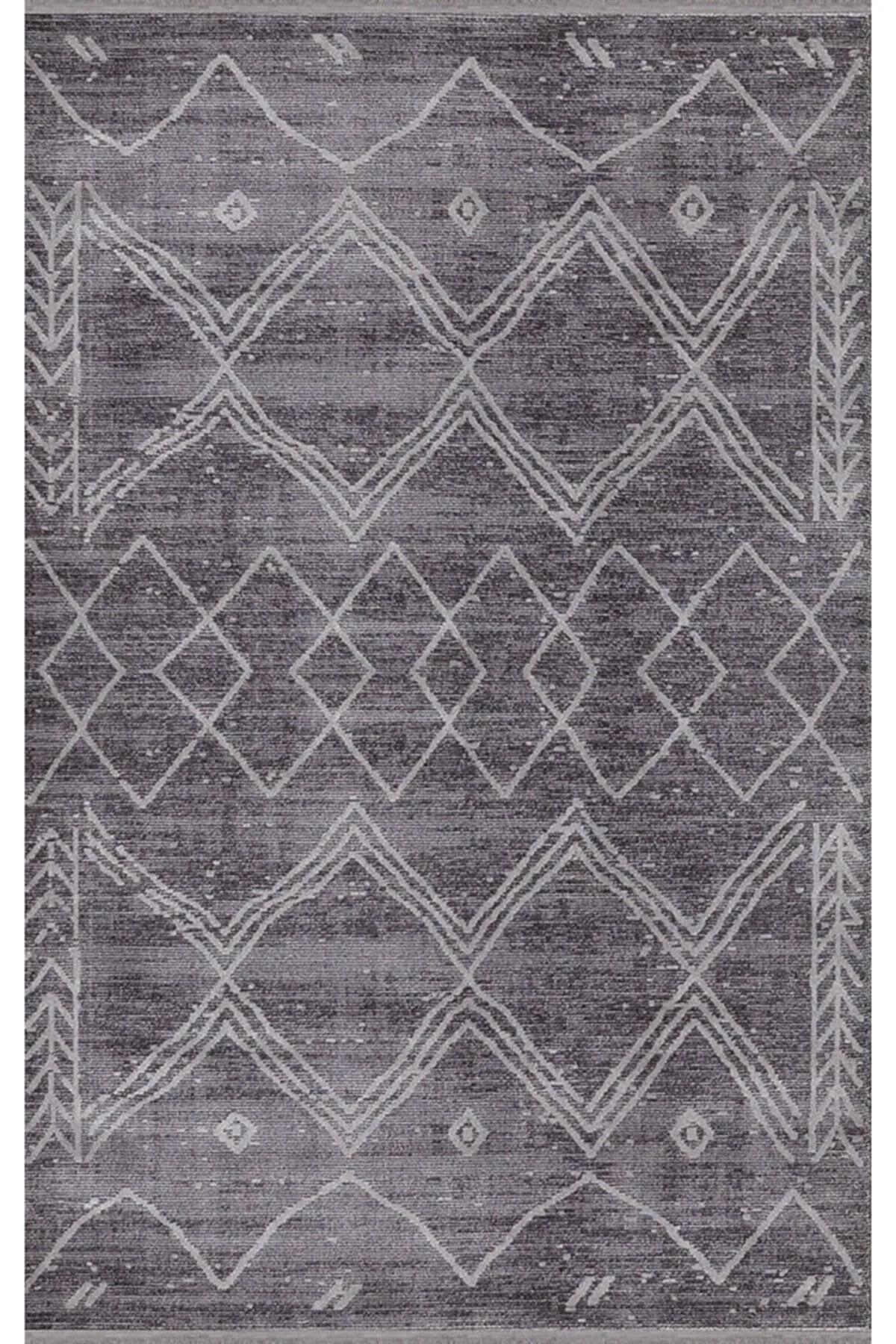 Merinos Therapy 36124 Çok Renkli Yıkanabilir Kaymaz Dikdörtgen Makine Dokuma Salon Halısı 160x230 cm