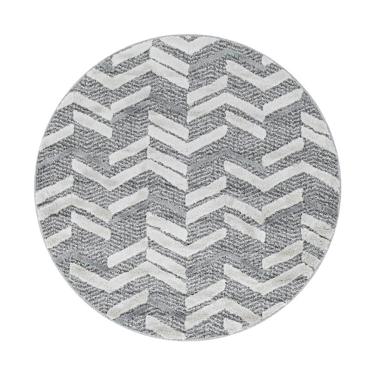Carpettex Gri 20 mm Polipropilen Antialerjenik Yıkanabilir Kalın Kaymaz Taban Üç Boyutlu Dikdörtgen Makine Dokuma Antre-Salon-Yatak Odası Halısı 80x120 cm