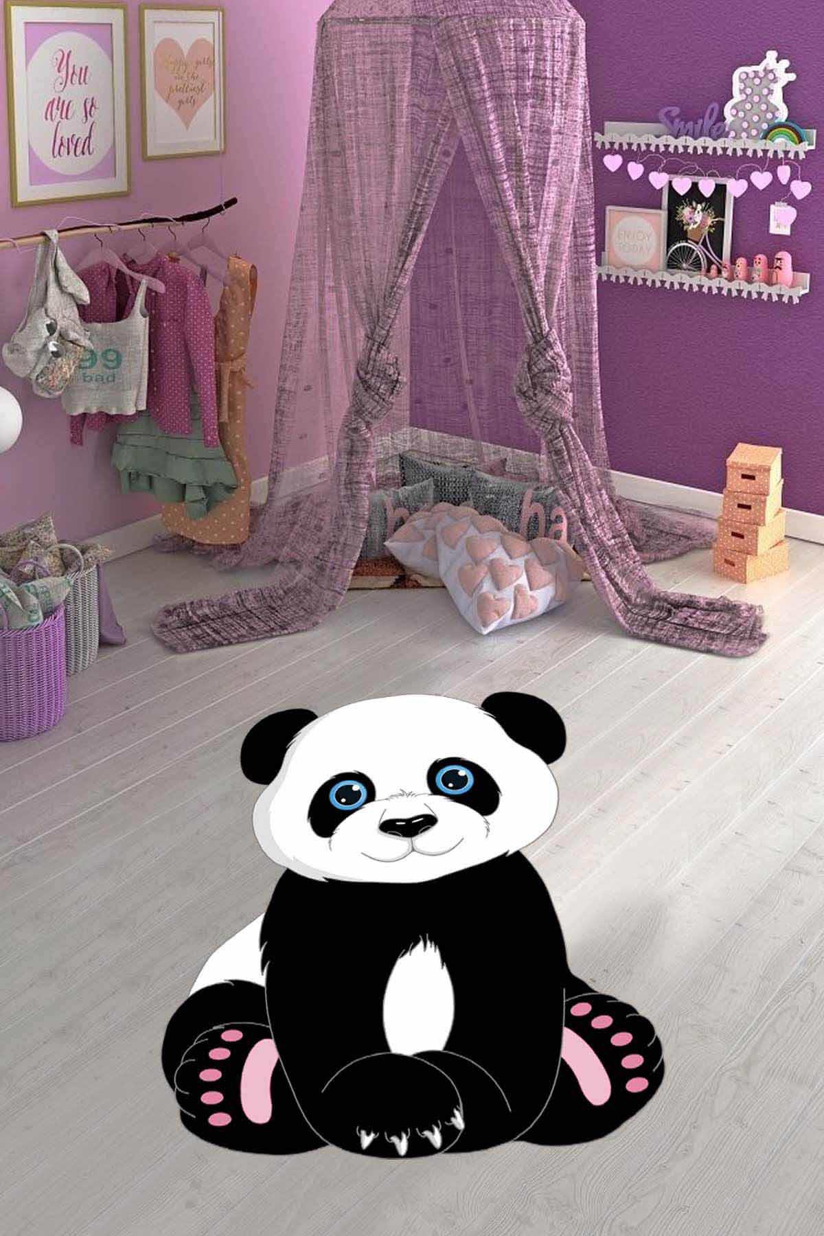 Viva Home KD121 Siyah 7 mm Mikropolyester Antibakteriyel Yıkanabilir İnce Kaymaz Lateks Taban Dikdörtgen Makine Dokuma Salon Halısı 100x200 cm