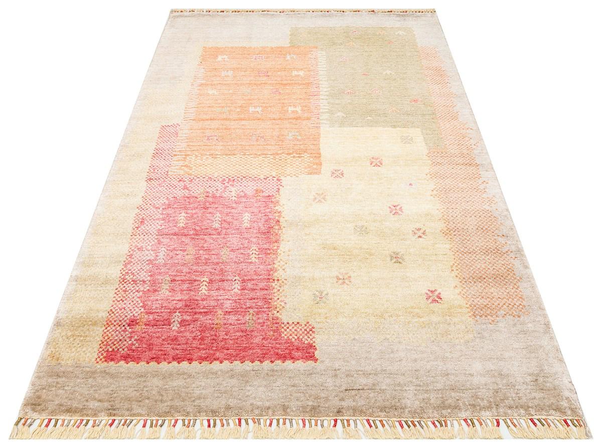Eko Halı Zara ZR07 Krem 6-12 mm Silinebilir Yıkanabilir Orta Kaymaz Dikdörtgen Makine Dokuma Oturma Odası-Salon Halısı 200x290 cm