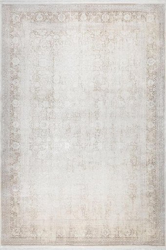 Sanat Halı Gusto 3729 Gri 7 mm Pamuk Antibakteriyel Yıkanabilir Kalın Kaymaz Lateks Taban Dikdörtgen Makine Dokuma Salon Halısı 200x250 cm