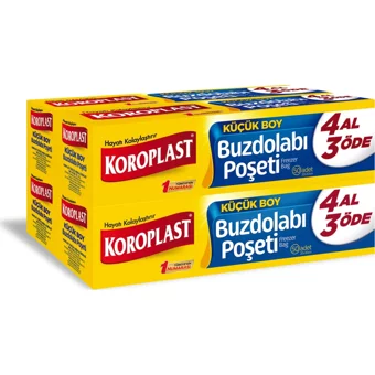 Koroplast Küçük Buz Dolabı Poşeti 4x50 Adet