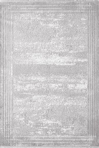 Royal Halı Lootus LO18A Gri Akrilik Antibakteriyel Yıkanabilir Kalın Kaymaz Lateks Taban Dikdörtgen Makine Dokuma Salon Halısı 80x150 cm
