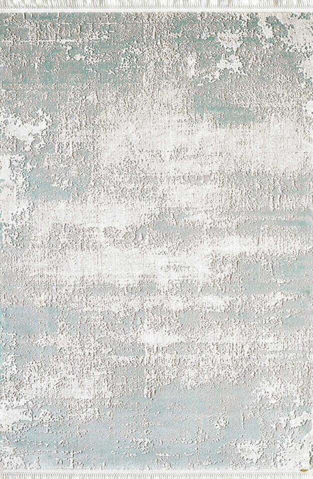 Pierre Cardin Otantik E012B Bej - Yeşil 10 mm Viskon Antibakteriyel Yıkanabilir İnce Kaymaz Dikdörtgen Makine Dokuma Salon Halısı 160x230 cm