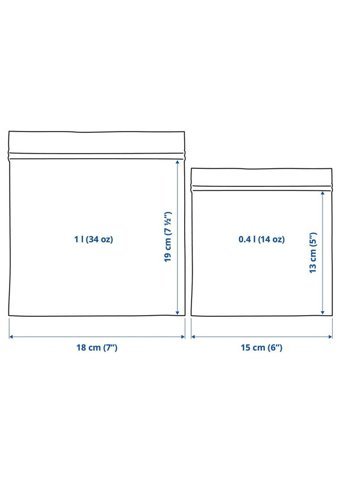 Ikea Istad Küçük Buz Dolabı Poşeti 60 Adet Sarı Kırmızı