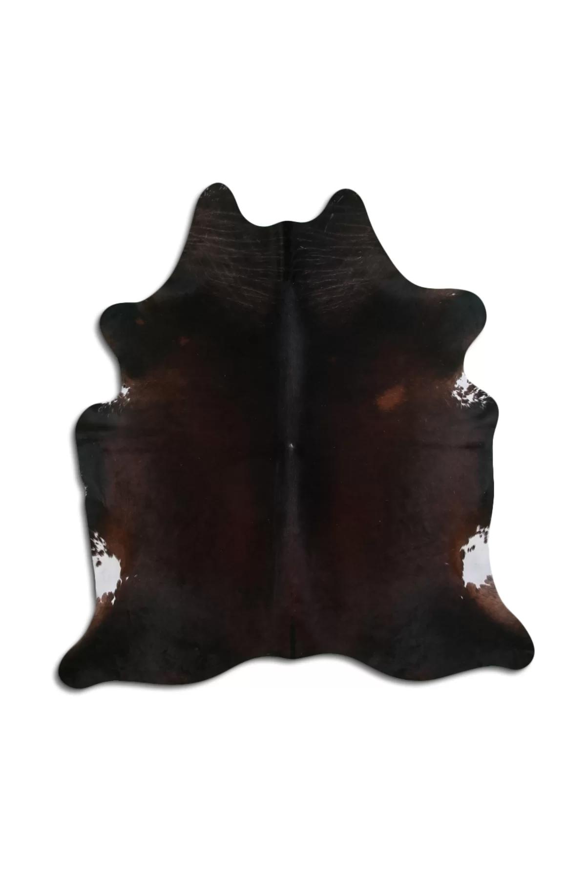 Fiesta Leather Art 102856 Çok Renkli 51 mm Deri Toz Tutmaz Yıkanabilir İnce Kaymaz Deri Taban Oval Makine Dokuma Salon Halısı 180x200 cm