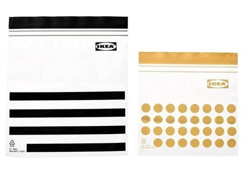 Ikea Istad Küçük Buz Dolabı Poşeti 60 Adet Sarı Kırmızı