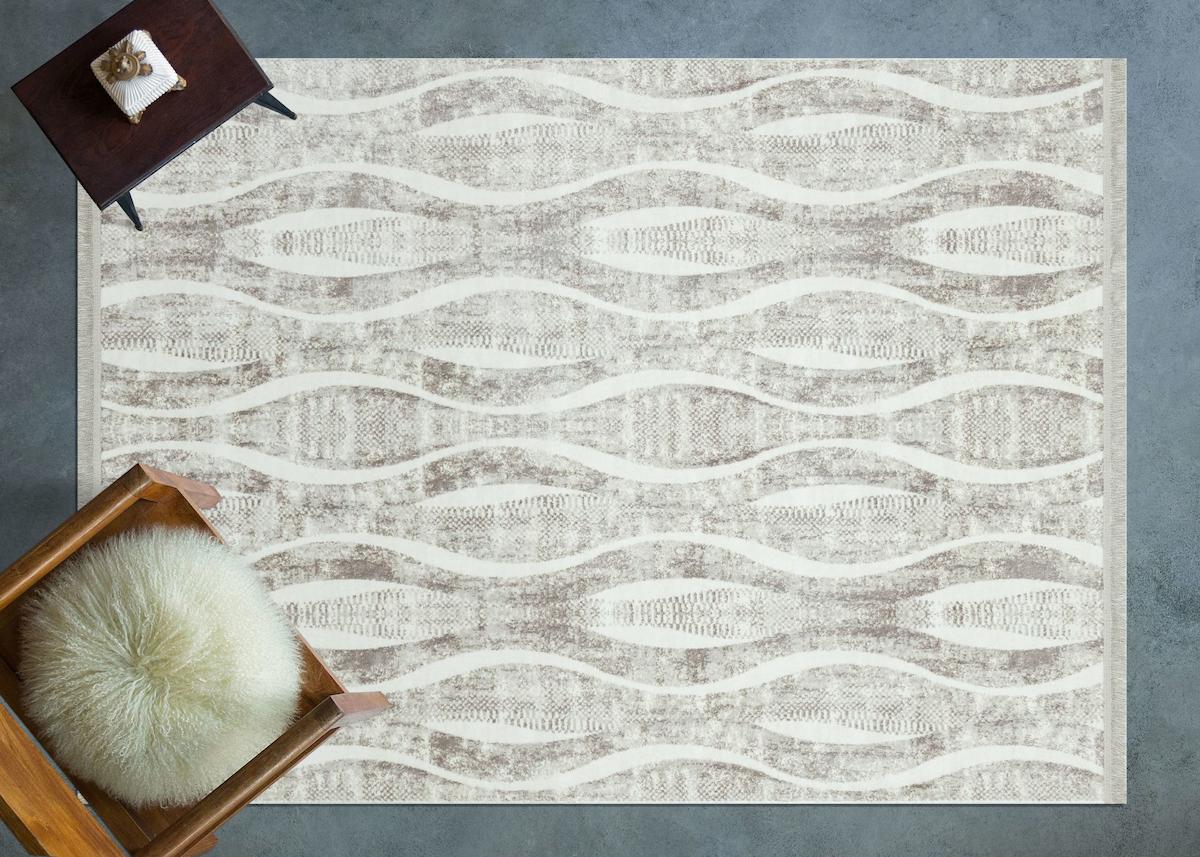 Apex Lucca 6012 Çok Renkli Pamuk Yıkanabilir İnce Kaymaz Jüt Taban Dikdörtgen Makine Dokuma Salon Halısı 180x280 cm
