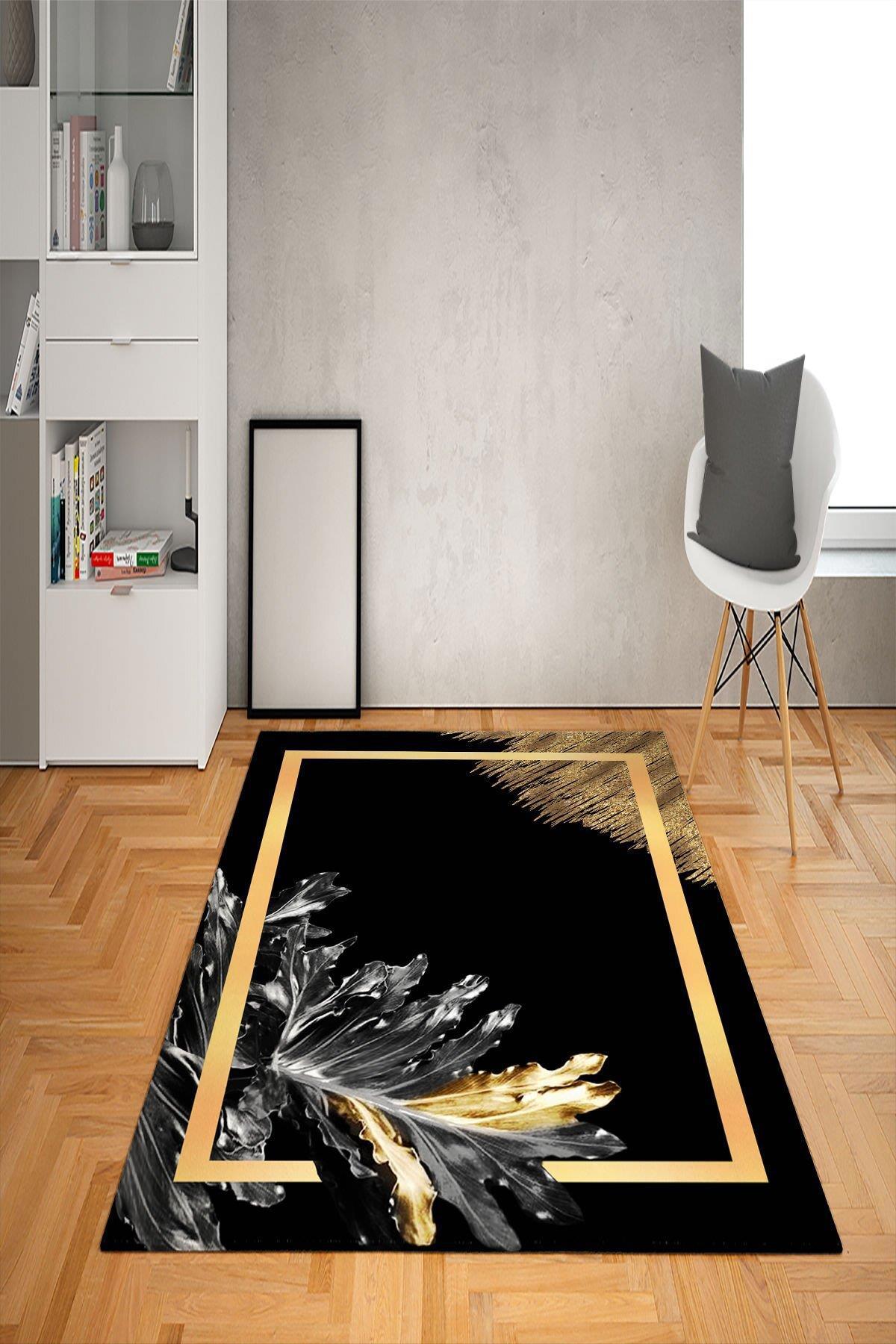 Doruklar Home Collection Krem 0.7 mm Polyester Antibakteriyel Yıkanabilir Kalın Kaymaz Taban Dikdörtgen Makine Dokuma Salon Halısı 120x180 cm
