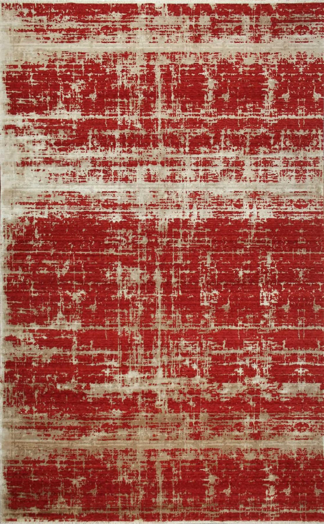 Eko Halı Heritage 481 Altın-Kırmızı Akrilik Silinebilir Yıkanabilir Kaymaz Dikdörtgen Makine Dokuma Oturma Odası-Salon Halısı 120x180 cm