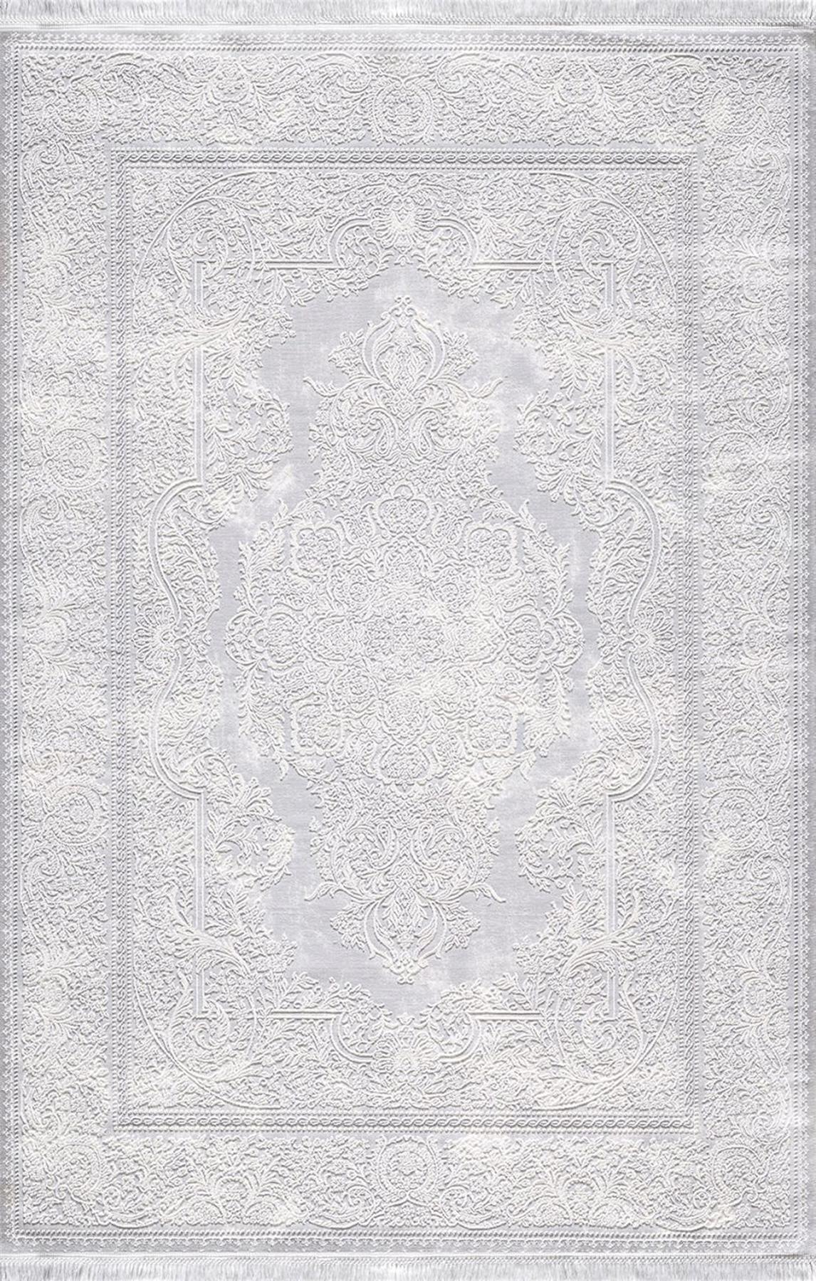 Artemis Halı Vanessa 6150A Krem Akrilik Yıkanabilir İnce Kaymaz Jüt Taban Dikdörtgen Makine Dokuma Salon Halısı 80x120 cm