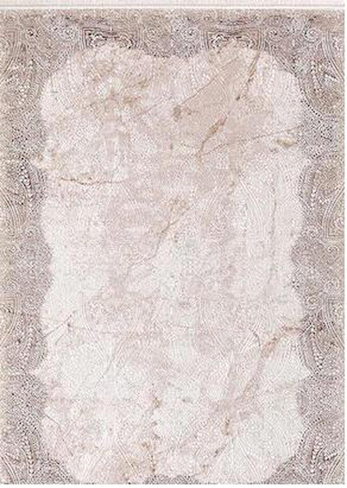 Efsane Halı 31894 Gri 8 mm Akrilik Silinebilir Yıkanabilir Orta Kaymaz Dikdörtgen Makine Dokuma Salon Halısı 120x180 cm
