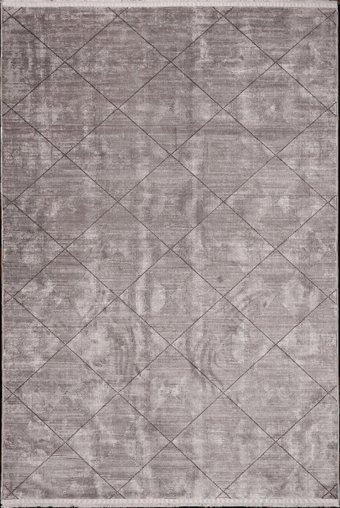 Kreasyon Halı Mazzini 1489 Vizon 7 mm Akrilik Yalıtıma Yardımcı Yıkanabilir İnce Kaymaz Pamuk Taban Dikdörtgen Salon Halısı 80x150 cm