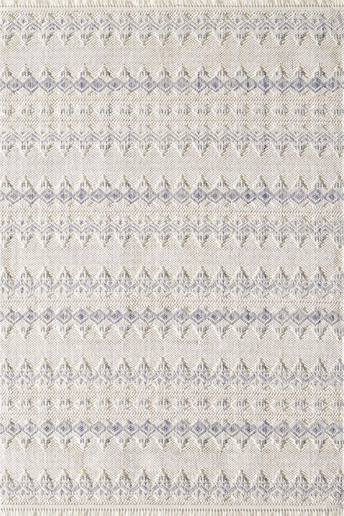 Royal Halı Pooly Krem Polyester Antibakteriyel Yıkanabilir Kalın Kaymaz Lateks Taban Dikdörtgen Makine Dokuma Salon Halısı 140x200 cm