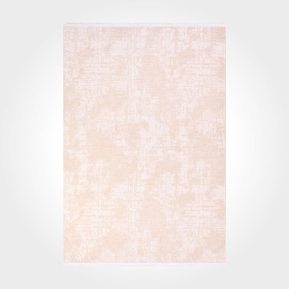 Dekozer Bej 11 mm Akrilik-Bambu-Viskon Leke Tutmaz Yıkanabilir İnce Dikdörtgen Makine Dokuma Salon Halısı 80x150 cm