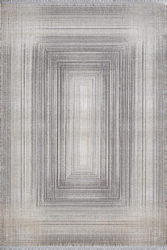 Royal Halı Elite QE06A Çok Renkli 7 mm Viskon Toz Tutmaz Yıkanabilir Kalın Kaymaz Lateks Taban Dikdörtgen Makine Dokuma Salon Halısı 80x150 cm