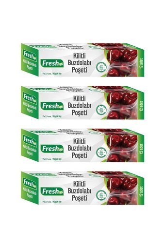 Fresh Up Küçük Kilitli Buz Dolabı Poşeti 4x12 Adet