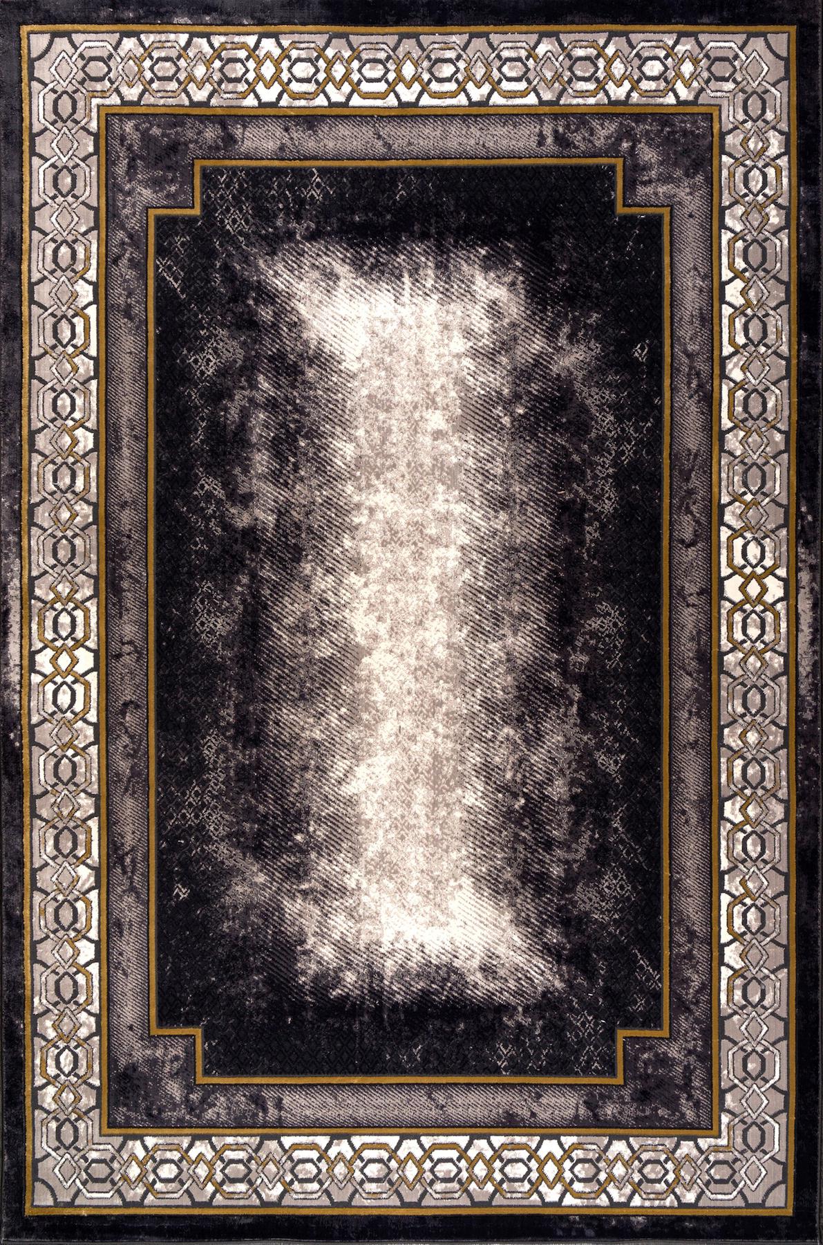 Home Dream LYK008 Antrasit 10 mm Polyester Yıkanabilir Orta Kaymaz Dikdörtgen Makine Dokuma Salon Halısı 160x230 cm