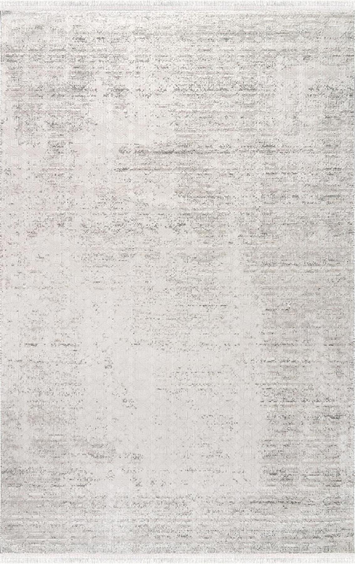 Merinos Lion 62750 Gri 5 mm Polyester Antibakteriyel Yıkanabilir Kalın Kaymaz Dikdörtgen Makine Dokuma Salon Halısı 60x150 cm