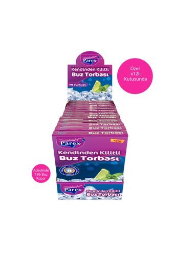 Parex Kilitli Buz Torbası 12 Adet