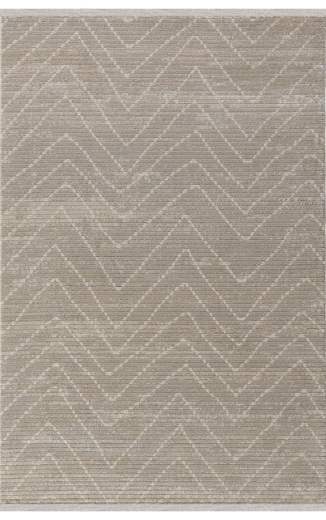 Padişah Bono 35856 Gri 10 mm Akrilik Yumuşak Yıkanabilir İnce Dikdörtgen Makine Dokuma Salon Halısı 160x230 cm