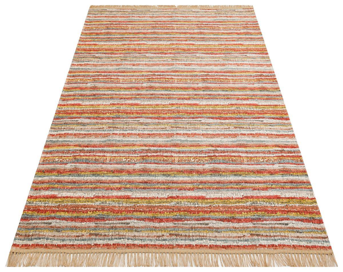 Eko Halı Brooklyn BRK12 Çok Renkli 10 mm Akrilik Antialerjenik Yıkanabilir İnce Kaymaz Yuvarlak Makine Dokuma Salon Halısı 160x230 cm