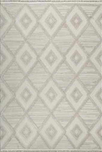 Kreasyon Halı Zenucci 1467 Gri 17 mm Polyester Yıkanabilir Kalın Kaymaz Pamuk Taban Dikdörtgen Makine Dokuma Salon Halısı 170x230 cm