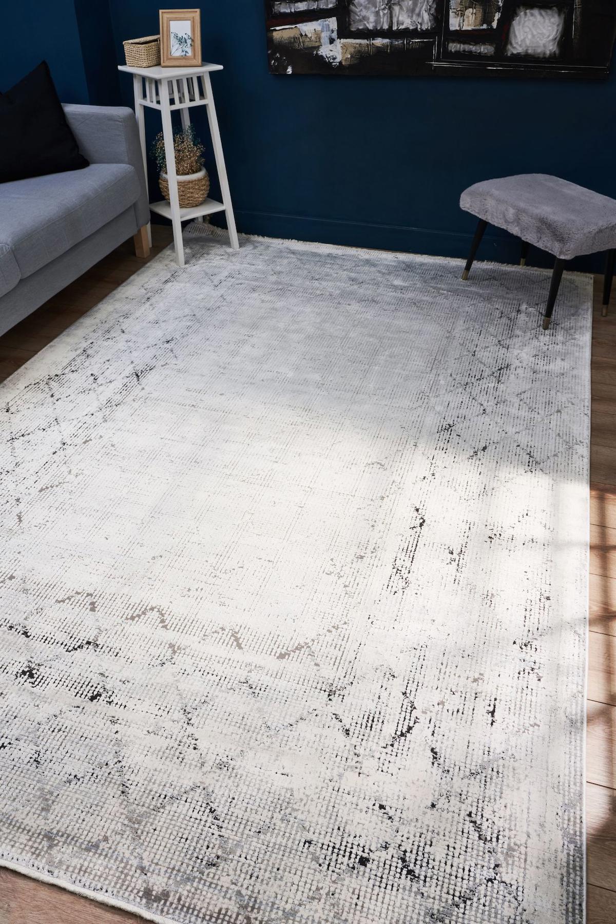 Apex Queen 8107 Çok Renkli Pamuk Yıkanabilir İnce Kaymaz Jüt Taban Dikdörtgen Makine Dokuma Salon Halısı 100x150 cm