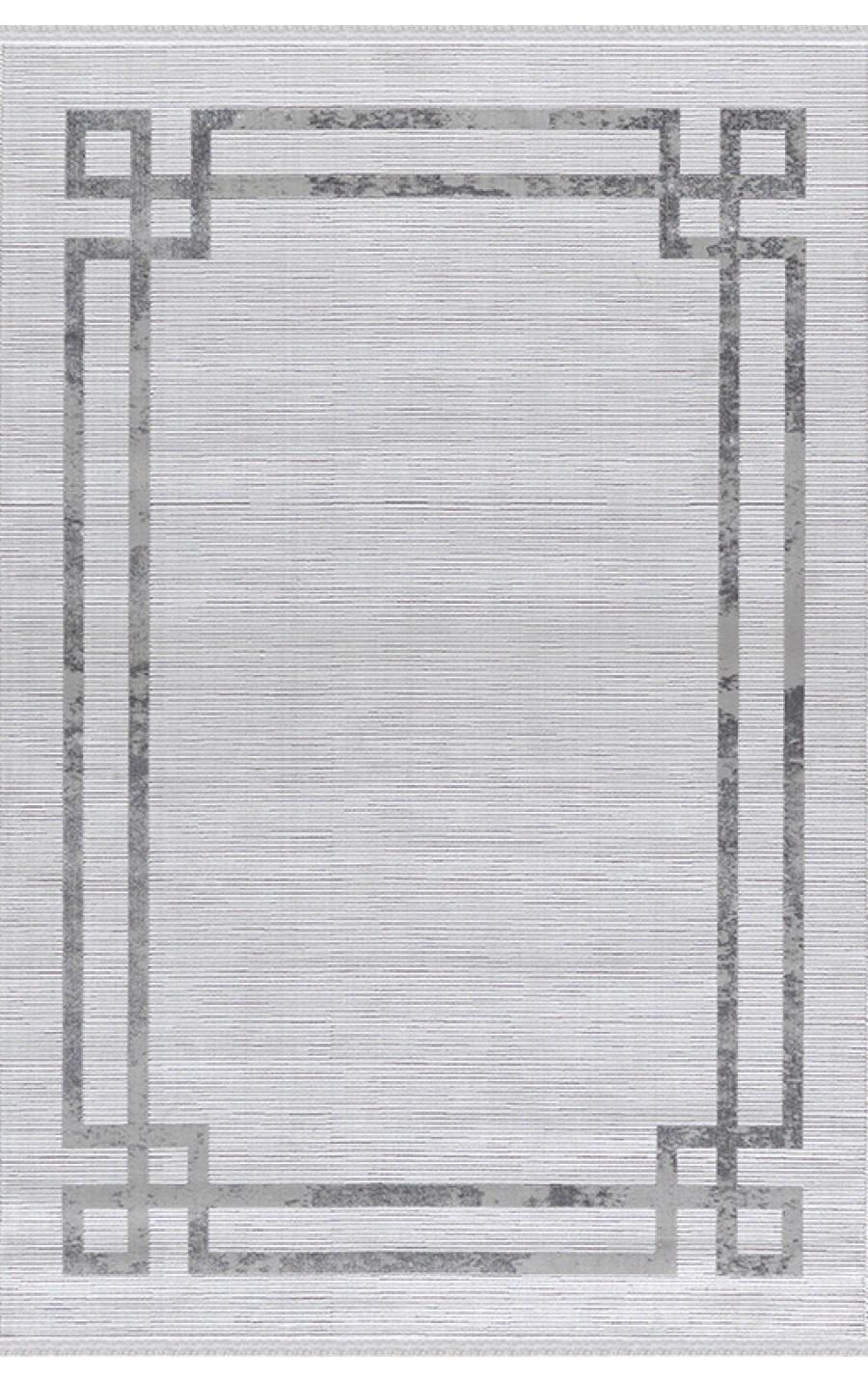 Padişah Zeugma Krem 5 mm Akrilik Yıkanabilir İnce Kaymaz Dikdörtgen Makine Dokuma Salon Halısı 120x180 cm