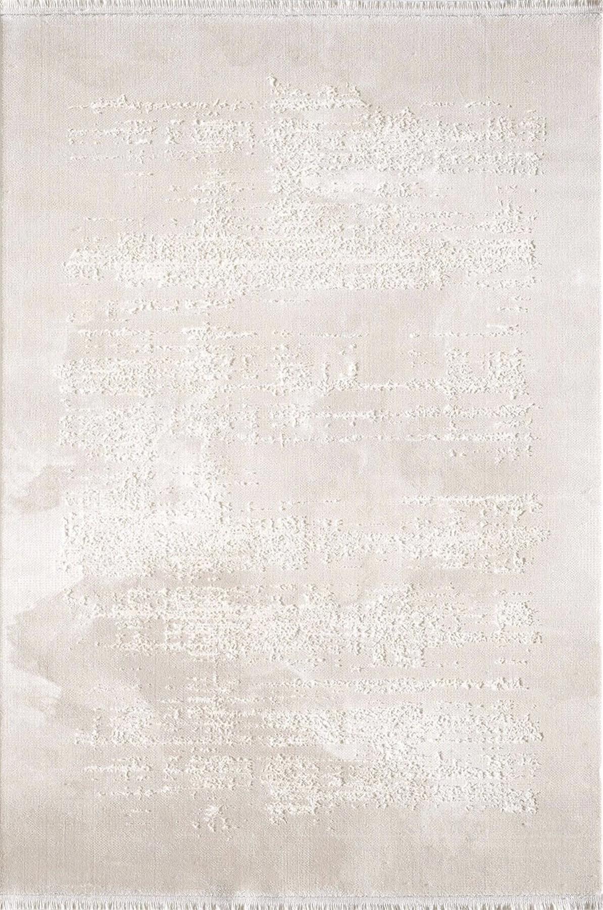 Artemis Halı Murano 06431H Bej-Krem 11 mm Akrilik Yıkanabilir İnce Kaymaz Jüt Taban Dikdörtgen Makine Dokuma Salon Halısı 150x230 cm