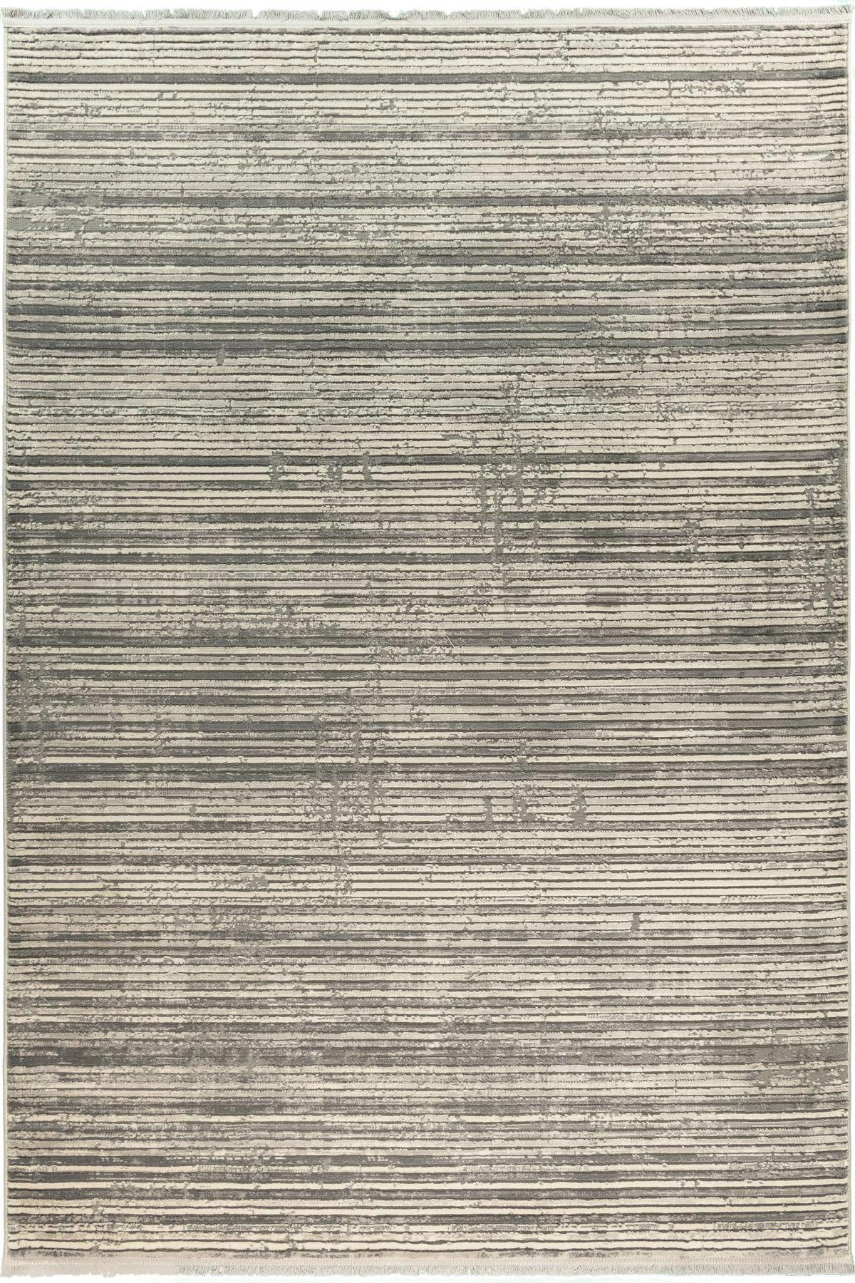 Tuğra Halı Rixos Carisma CR07 Krem 7 mm Polyester Yıkanabilir Kalın Kaymaz Taban Dikdörtgen Makine Dokuma Salon Halısı 100x200 cm