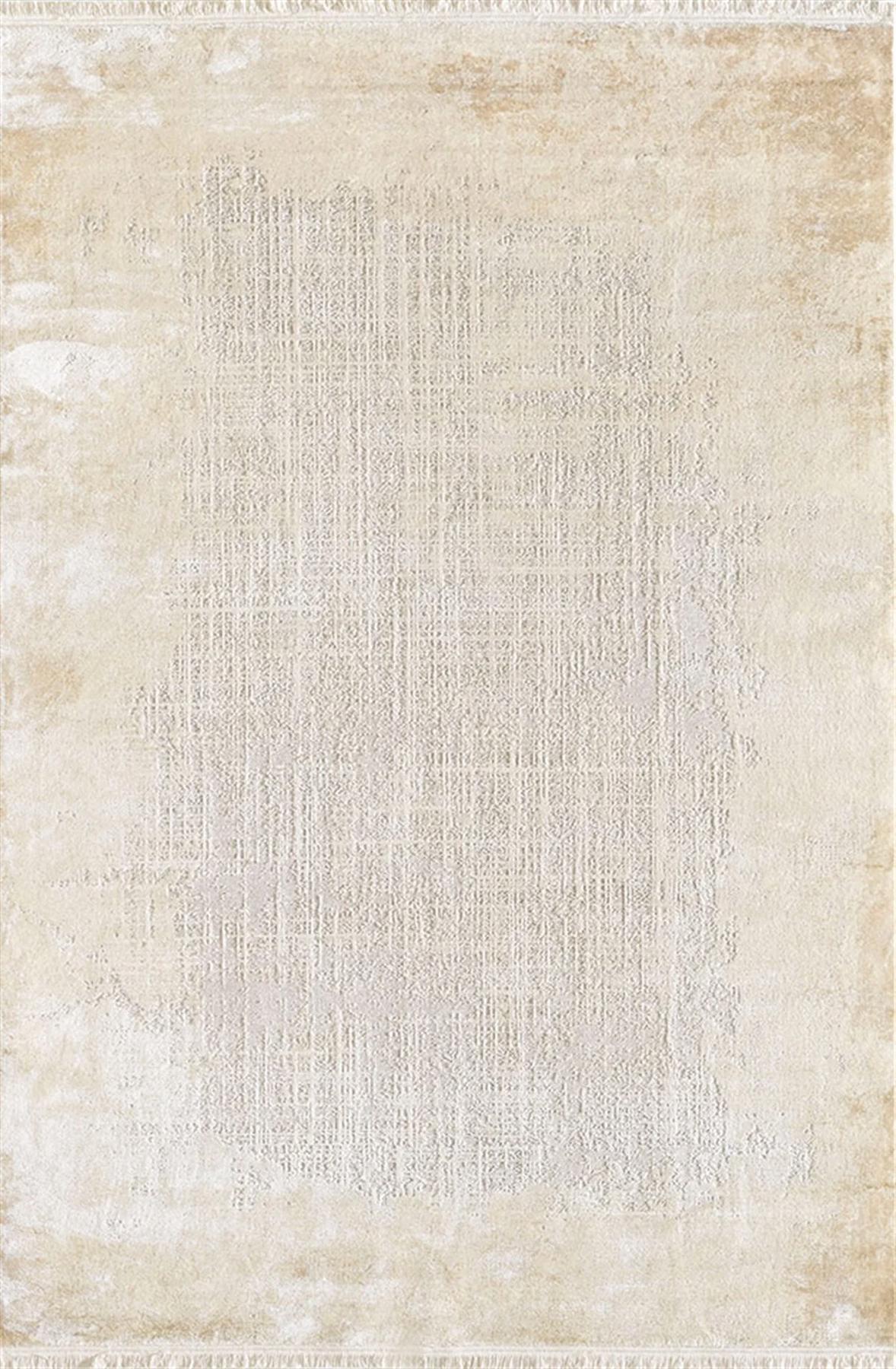 Pierre Cardin Magnifique MQ25G Bej 6 mm Viskon Yumuşak Yıkanabilir İnce Kaymaz Dikdörtgen Makine Dokuma Salon Halısı 100x200 cm