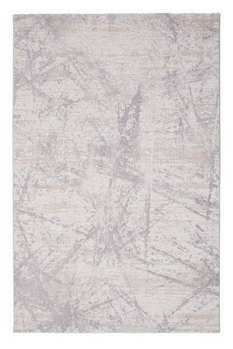 Alpina Home Expression Krem 7 mm Polyester Yıkanabilir İnce Kaymaz Jüt Taban Dikdörtgen Makine Dokuma Salon Halısı 160x230 cm