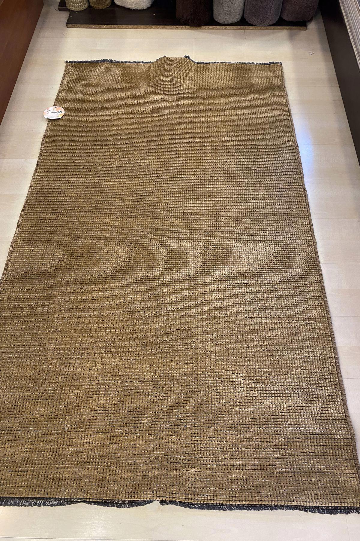 Eko Halı Caprı CPR Krem Silinebilir Yıkanabilir Kaymaz Dikdörtgen Makine Dokuma Salon Halısı 100x300 cm