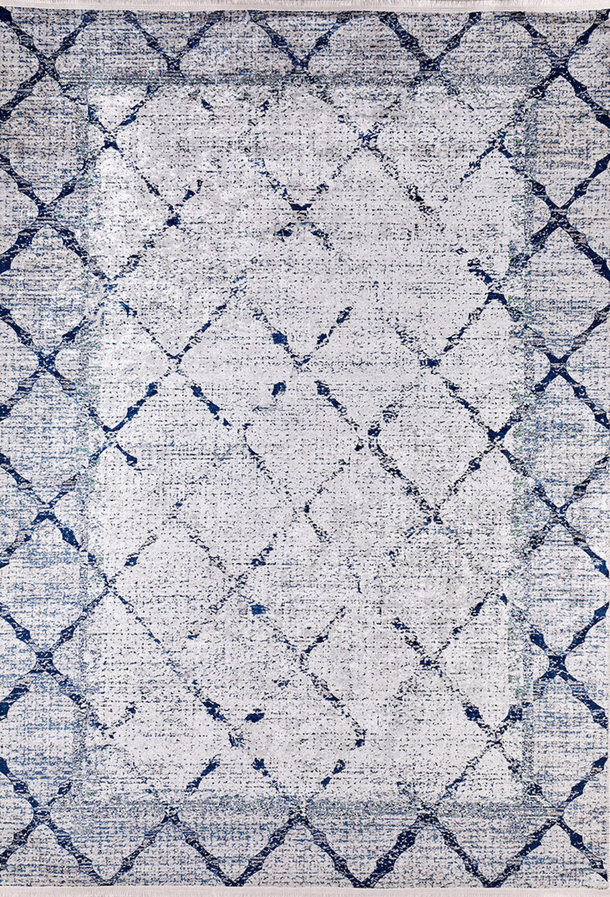 Halınet Novosahtinsk Lacivert 6 mm Pamuk Yıkanabilir İnce Kaymaz Jüt Taban Dikdörtgen Makine Dokuma Salon Halısı 100x150 cm