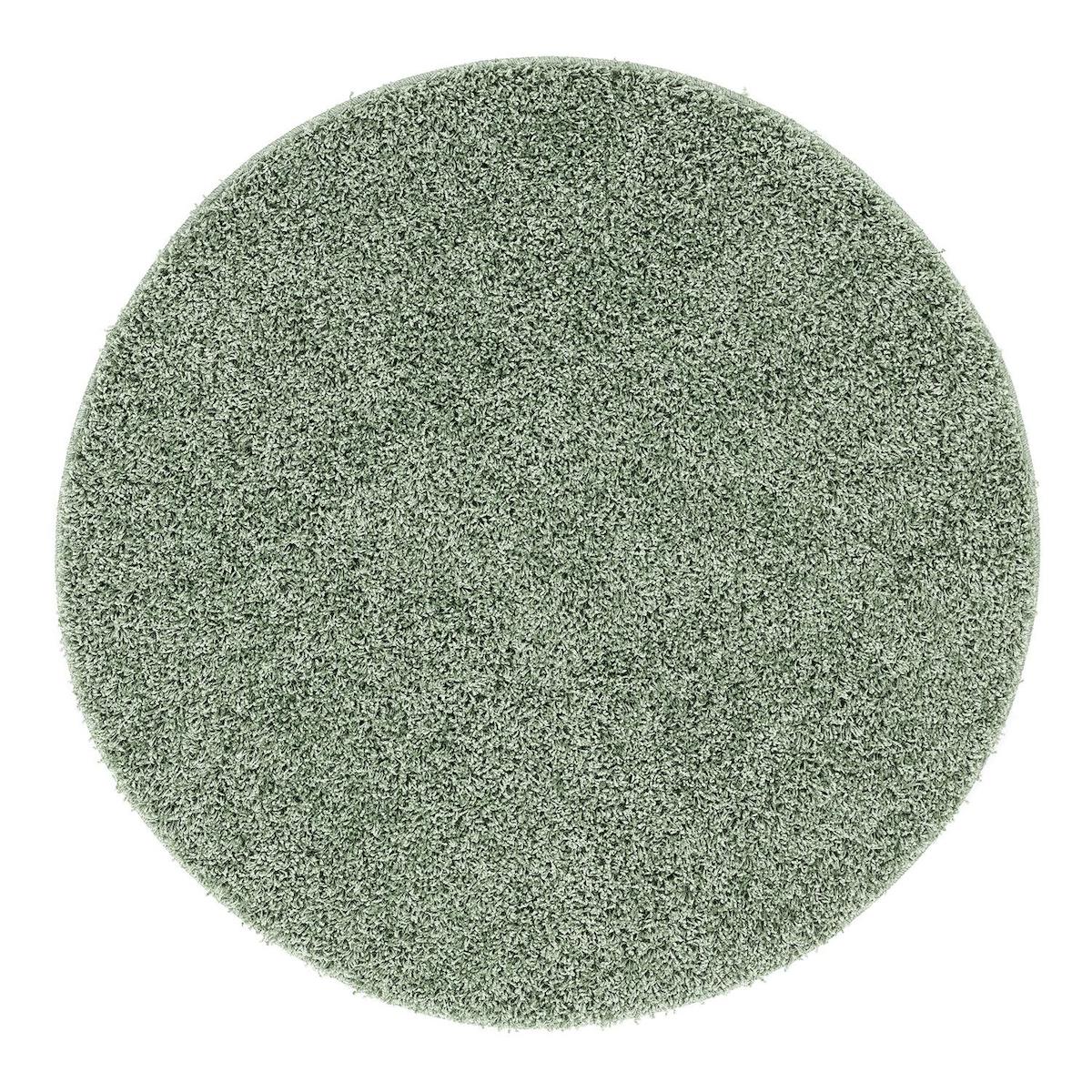 Eurobano Gri 25 mm Polyester Yıkanabilir Kalın Kaymaz Lateks Taban Yuvarlak Makine Dokuma Antre Halısı 180x280 cm