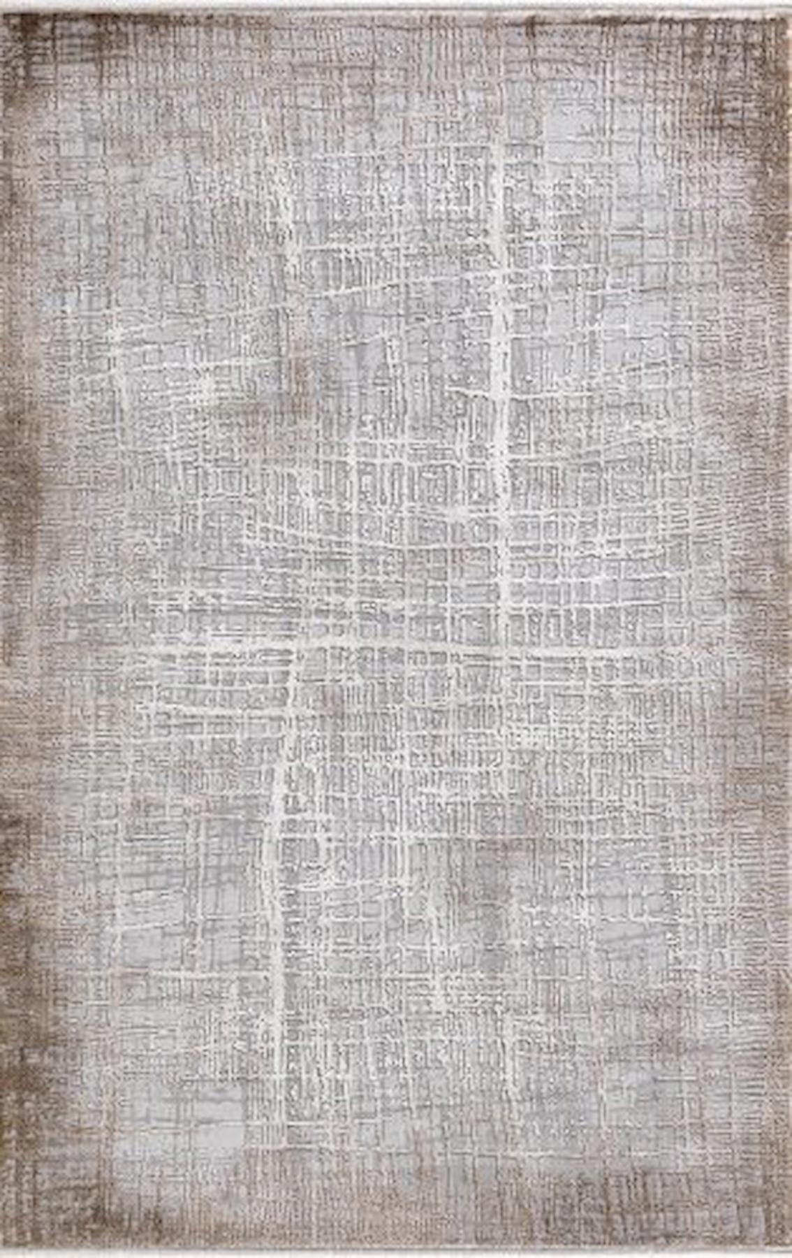 Merinos Therapy 19116 Krem 12 mm Viskon Yumuşak Yıkanabilir Kalın Kaymaz Dikdörtgen Makine Dokuma Salon Halısı 100x150 cm