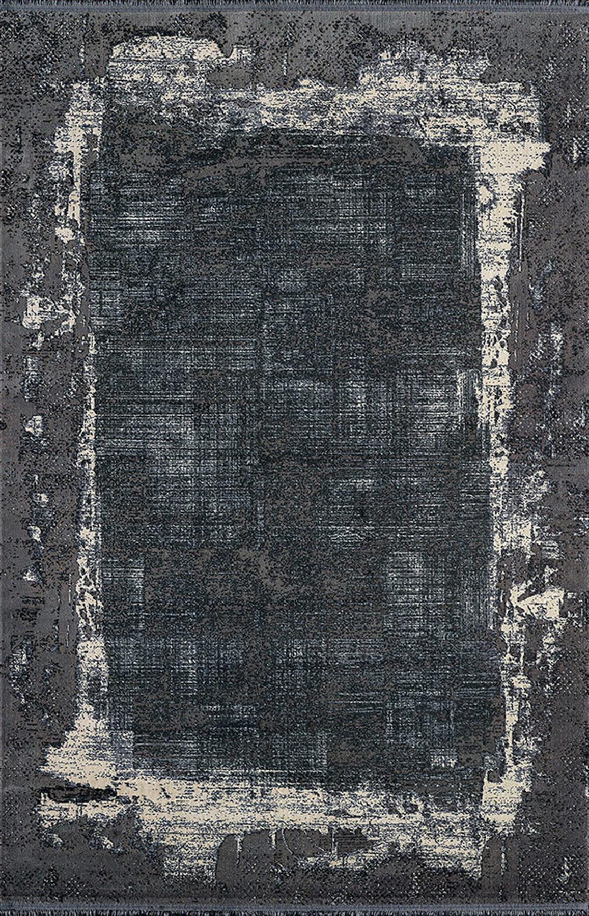 Pierre Cardin Magnifique MQ53J Lacivert 6 mm Viskon Yumuşak Yıkanabilir İnce Kaymaz Dikdörtgen Makine Dokuma Salon Halısı 180x180 cm