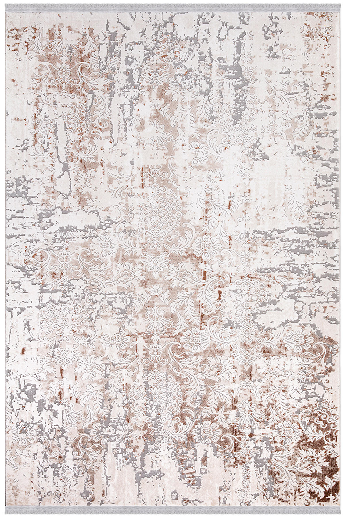 İpek Home Vales 7817A Krem 8 mm Akrilik Yıkanabilir Orta Kaymaz Pamuk Taban Dikdörtgen Makine Dokuma Antre-Çocuk Odası-Salon-Yatak Odası Halısı 180x280 cm