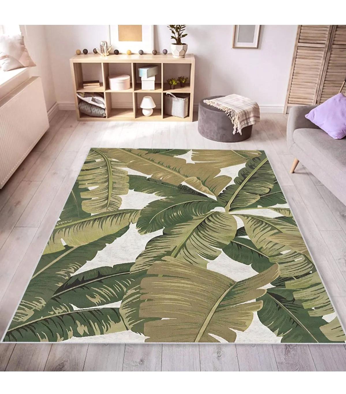 Rovigo Home RVG0529 Çok Renkli 8 mm Polyester Antibakteriyel-Leke Tutmaz-Toz Tutmaz Yıkanabilir İnce Kaymaz Dot Taban Dikdörtgen Makine Dokuma Salon Halısı 80x500 cm
